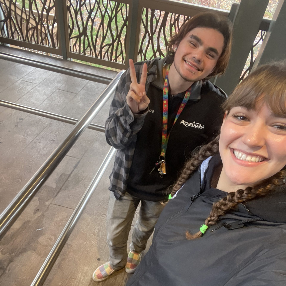 Students working during their destination work program with AdventureEXP