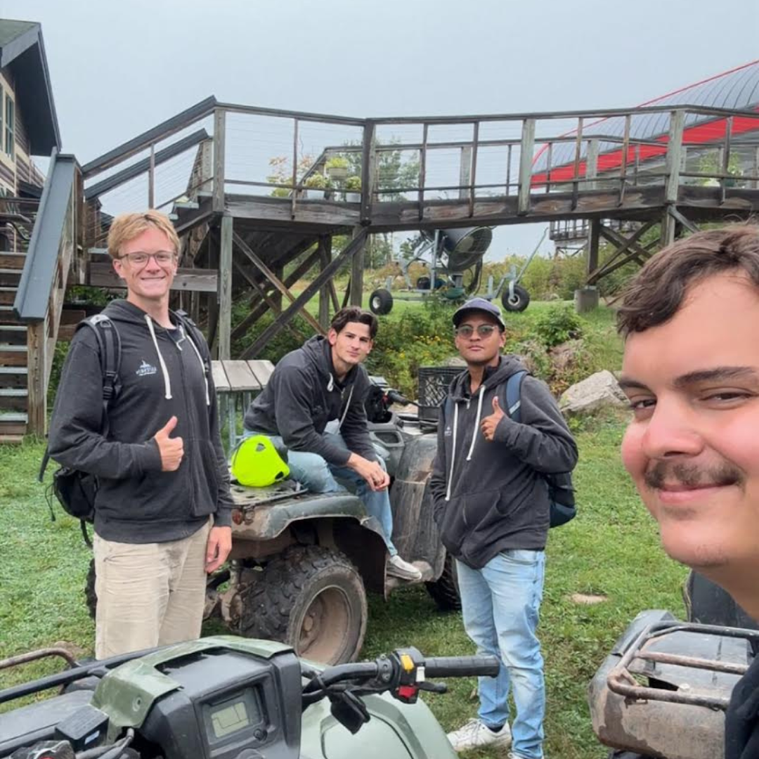 Young adults working and exploring together in a new destination after high school while gaining independence and real-world experience.